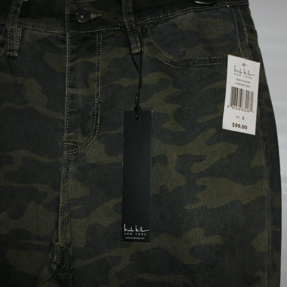 Nicole Miller New York Camouflage High Rise Skinny - Picture 2 of 3